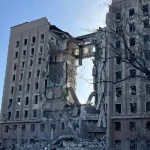 Russian Rocket Blasts Hole In Government Building In Ukraine, 12 Dead