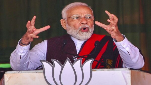 India saying ‘Modi tera…’: In Meghalaya, PM reacts to ‘kabar khudegi’ slogan